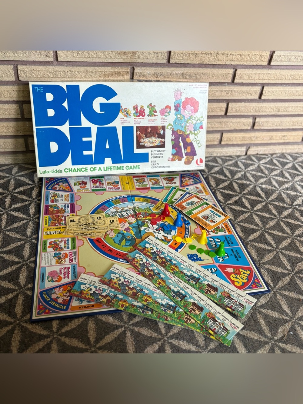 70's The Big Deal Boardgame - 70's Game - AS IS - 2 - 4 players game - Ages 8+